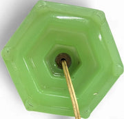 Jadeite 1950s art deco vintage boudoir table lamp