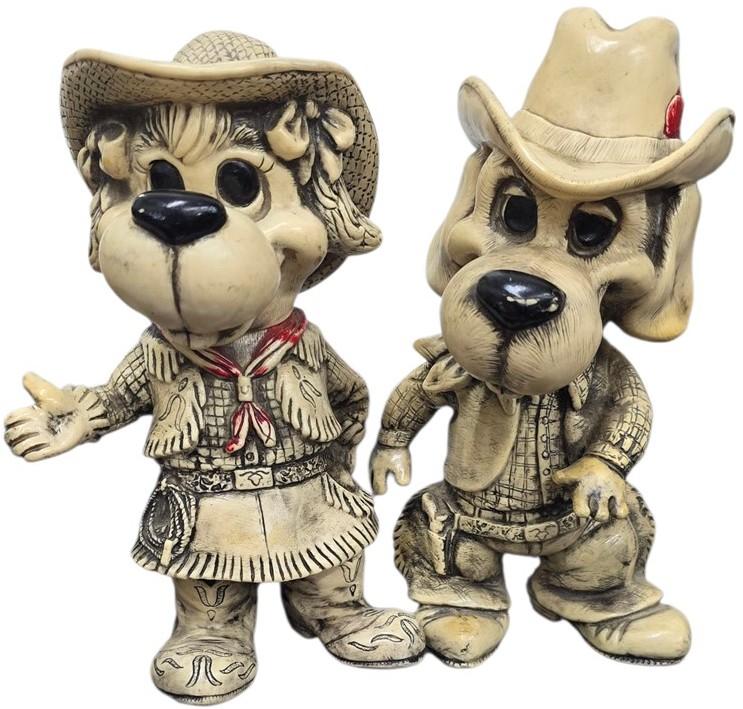 Western Cowboy and Cowgirl Dogs Creative MFG. INC 1977