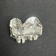 White Maltese Vintage Dog Brooch