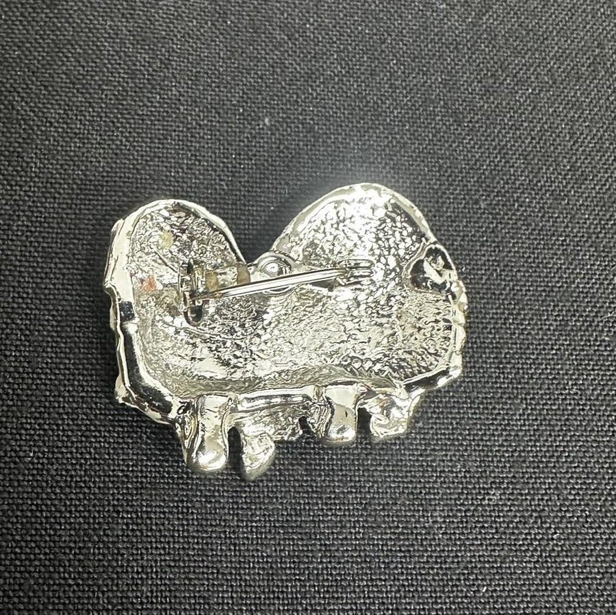 White Maltese Vintage Dog Brooch
