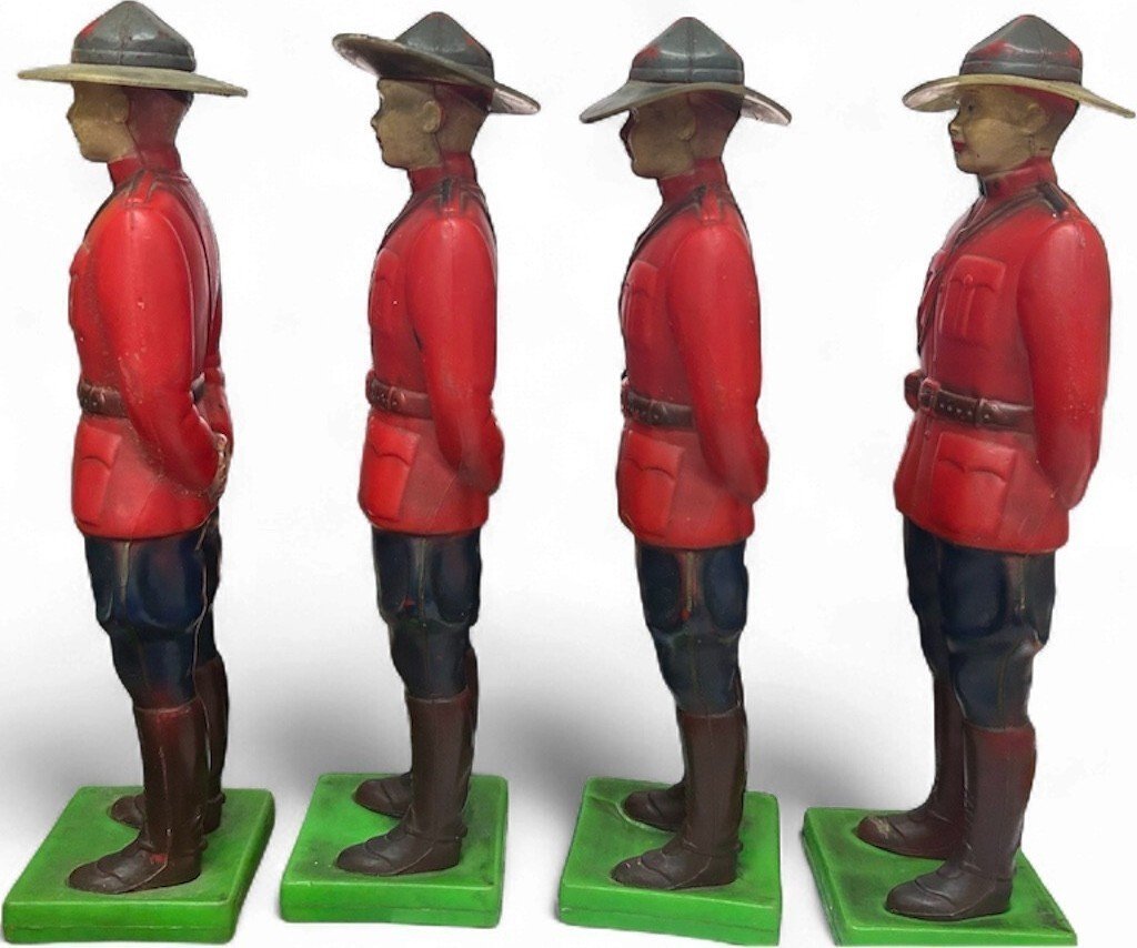 Royal Canadian set of 4 Mountie mounted police toy figures