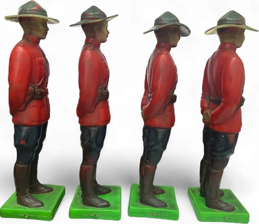 Royal Canadian set of 4 Mountie mounted police toy figures