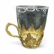 Cawa Turkish Arabian elegant glass tea cups set of 9