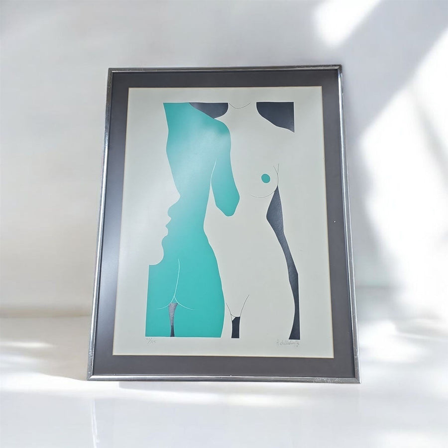 Hand Signed And Numbered Serigraph, "Nude" by Amelto Dalla Costa #22/325