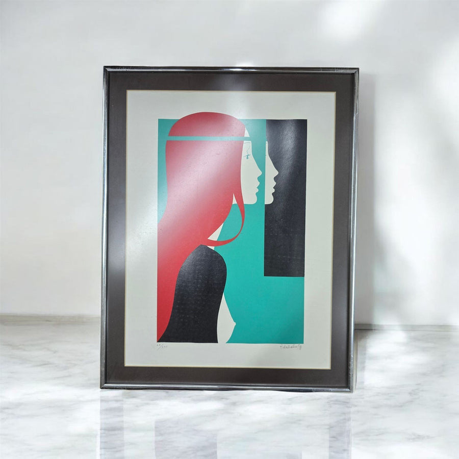 Amelto Costa Dalla "Anatomy face" signed Serigraph #28/325