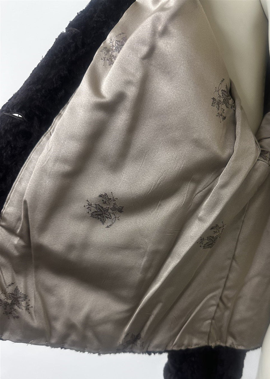 1950's Vintage McKelvey's Tailor Made Genuine Persian Lamb and Mink Pelt Coat