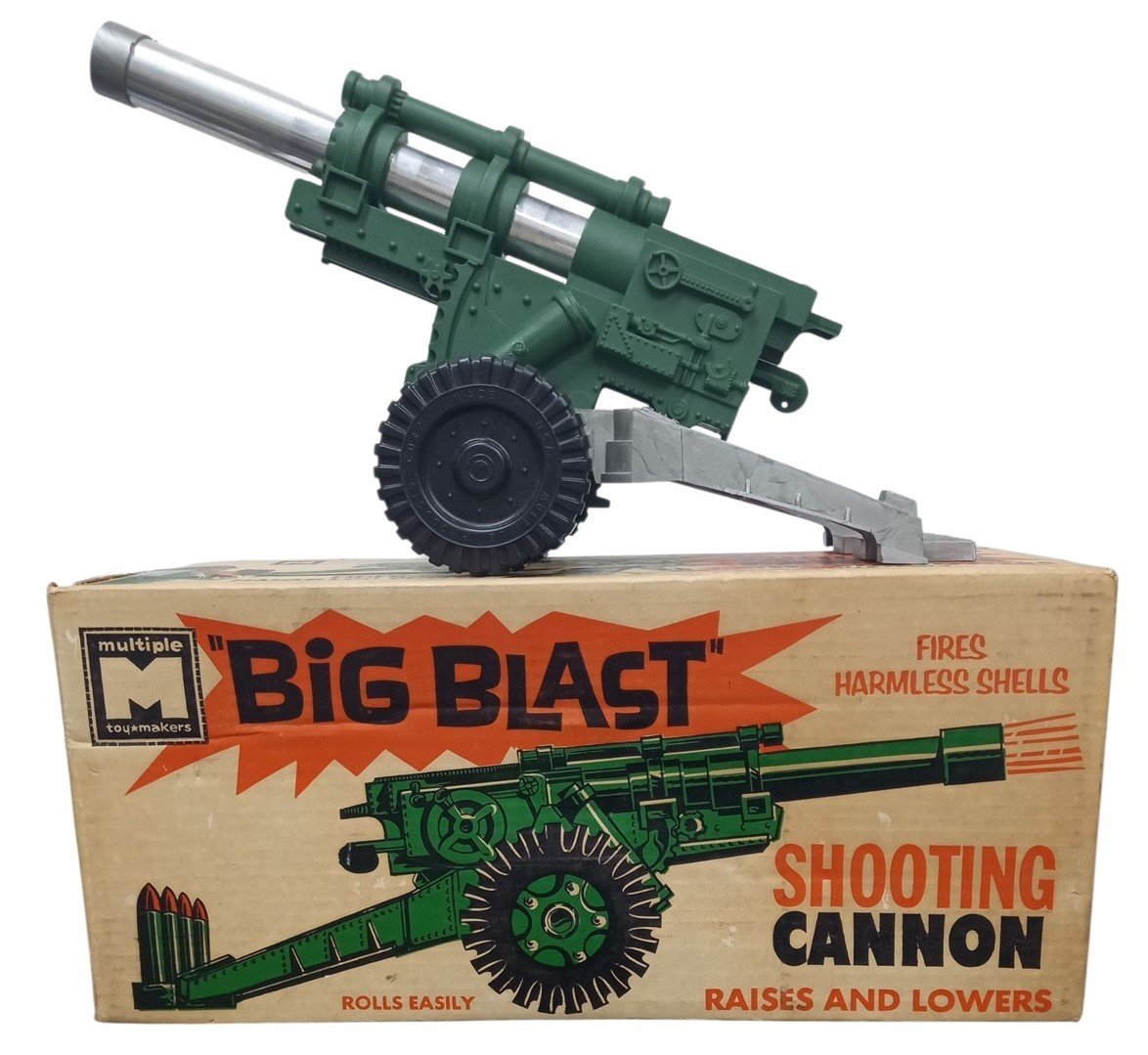 Toy Big Blast Shooting Cannon Multiple Toymakers Vintage Collectible Nostalgic