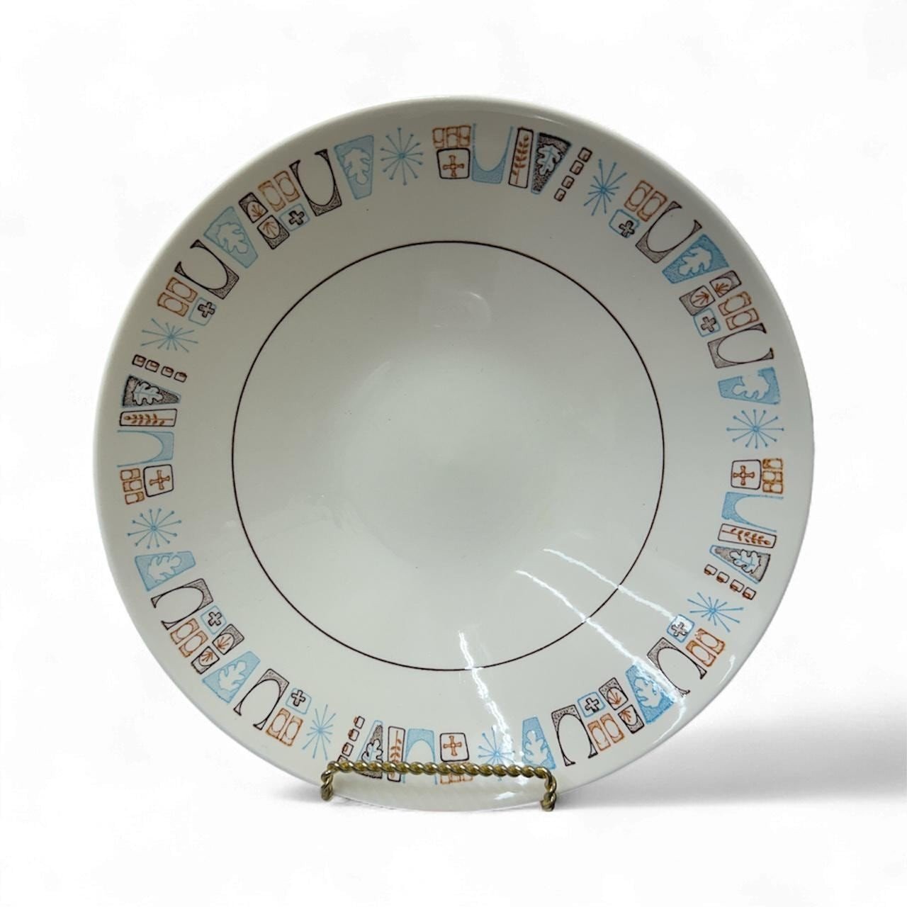 Taylorstone "Monderne" Vintage Atomic Starburst 38 Piece Ironstone Dish Set