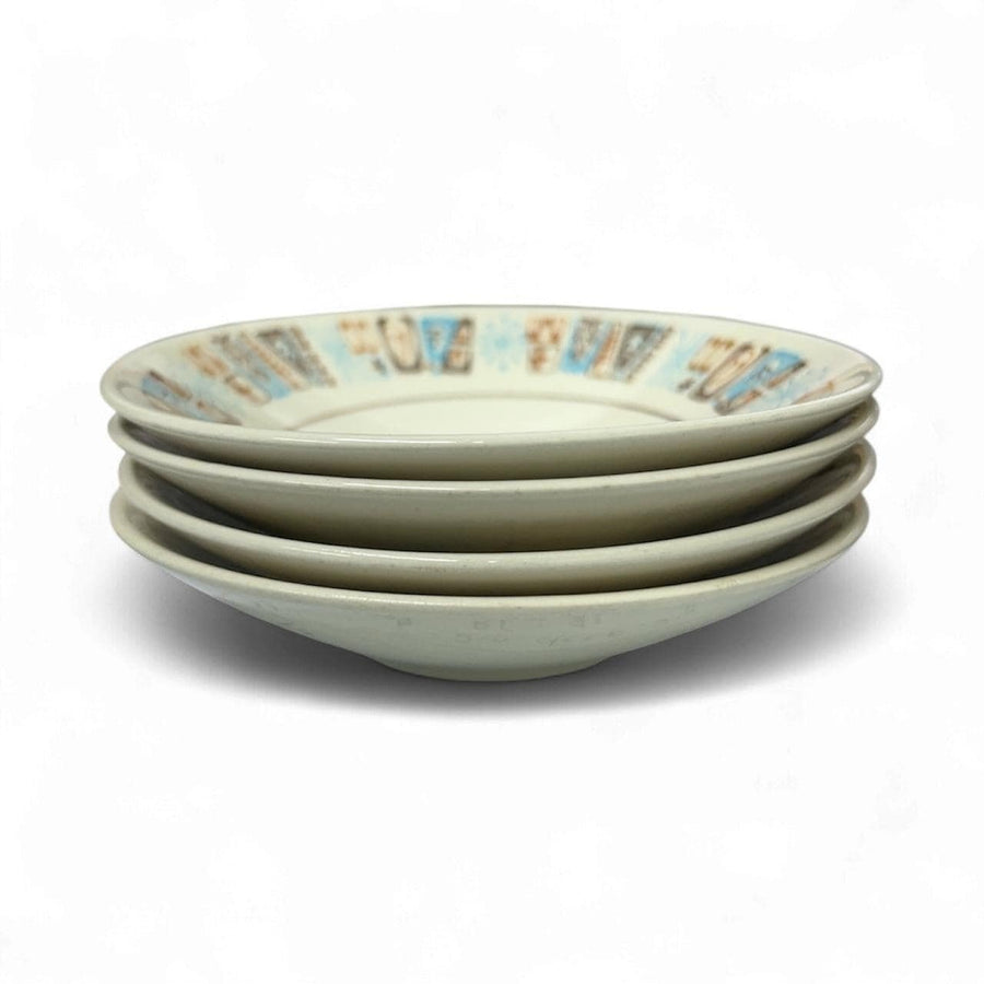 Taylorstone "Monderne" Vintage Atomic Starburst 38 Piece Ironstone Dish Set
