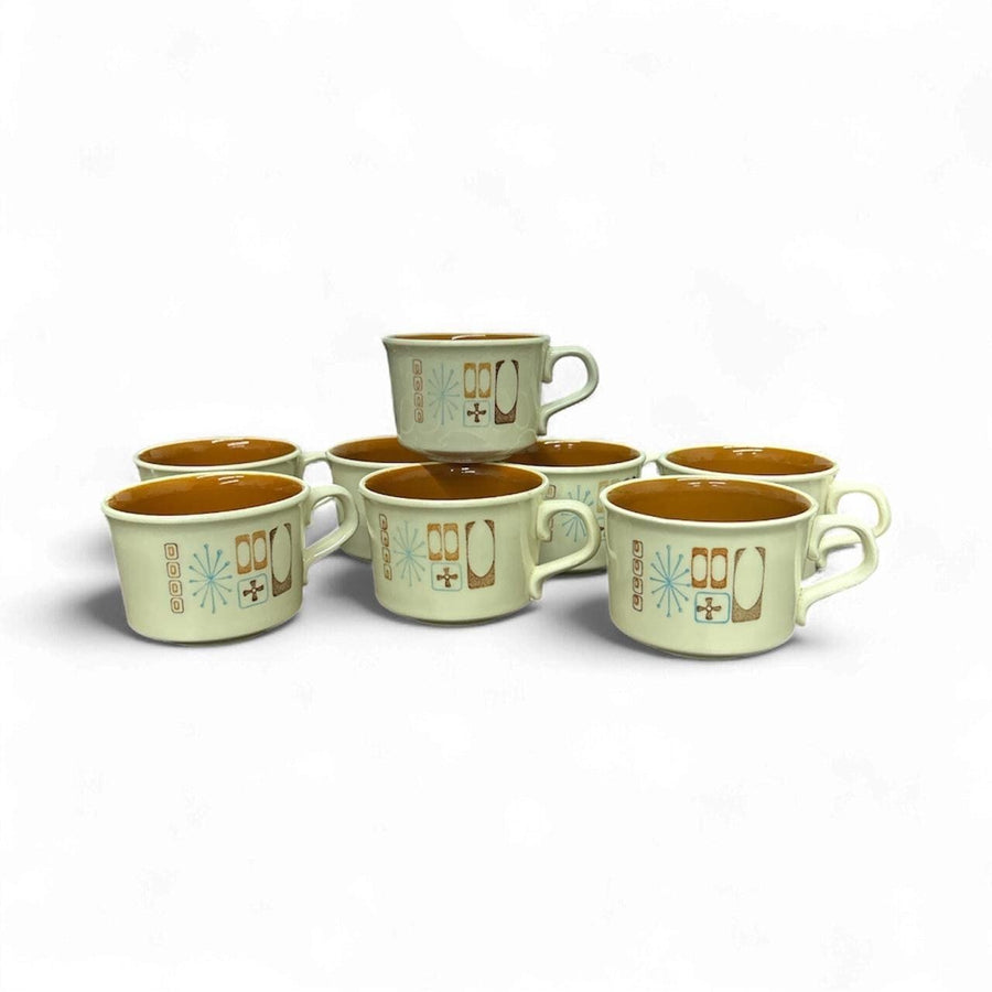 Taylorstone "Monderne" Vintage Atomic Starburst 38 Piece Ironstone Dish Set