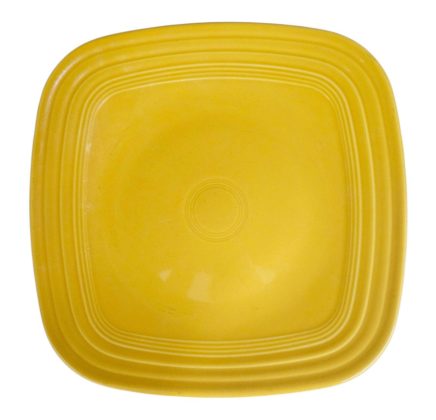 Fiesta - Daffodil Yellow Square Dinner Plate Homer Laughlin Ceramic Dish