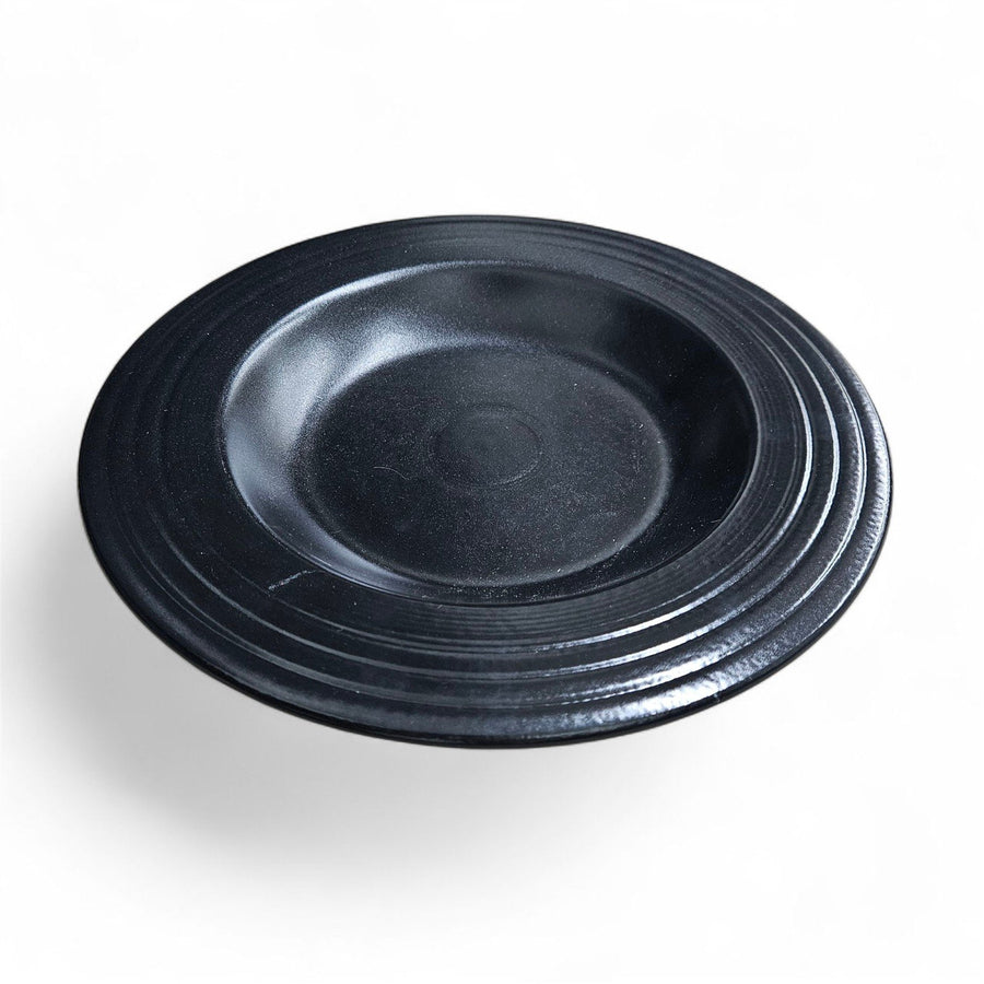 Fiesta - Foundry Black Rimmed Soup Pasta Bowl Homer Laughlin HLC Dinnerware