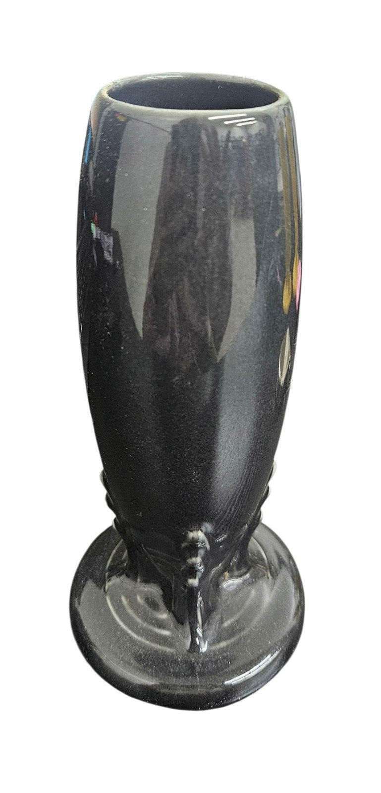Fiesta - Slate Grey Bud Vase Homer Laughlin Ceramic Botanical Flower Holder