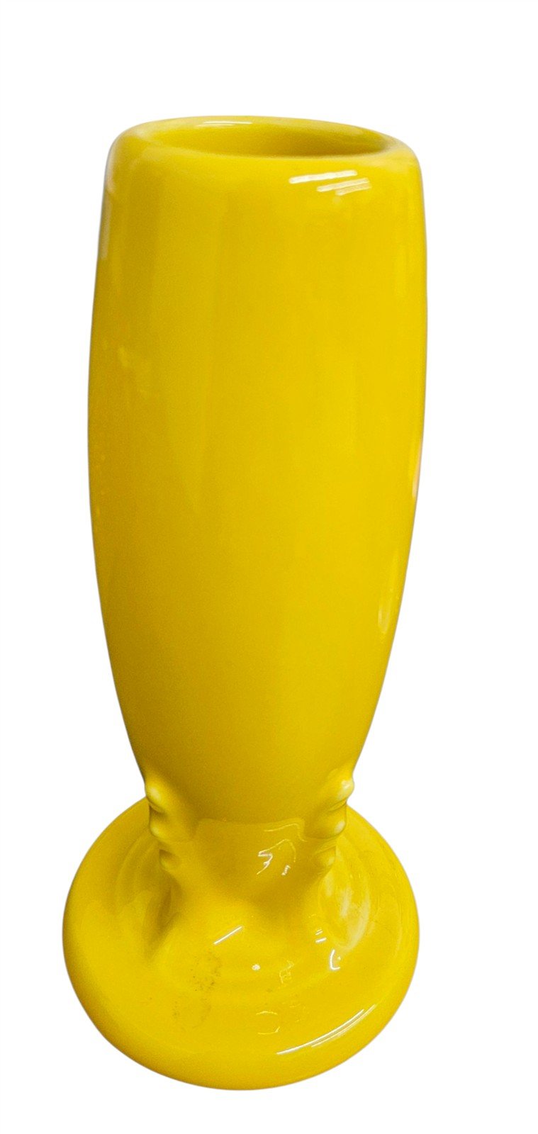 Fiesta - Daffodil Yellow Bud Vase Homer Laughlin Ceramic Botanical Flower Holder