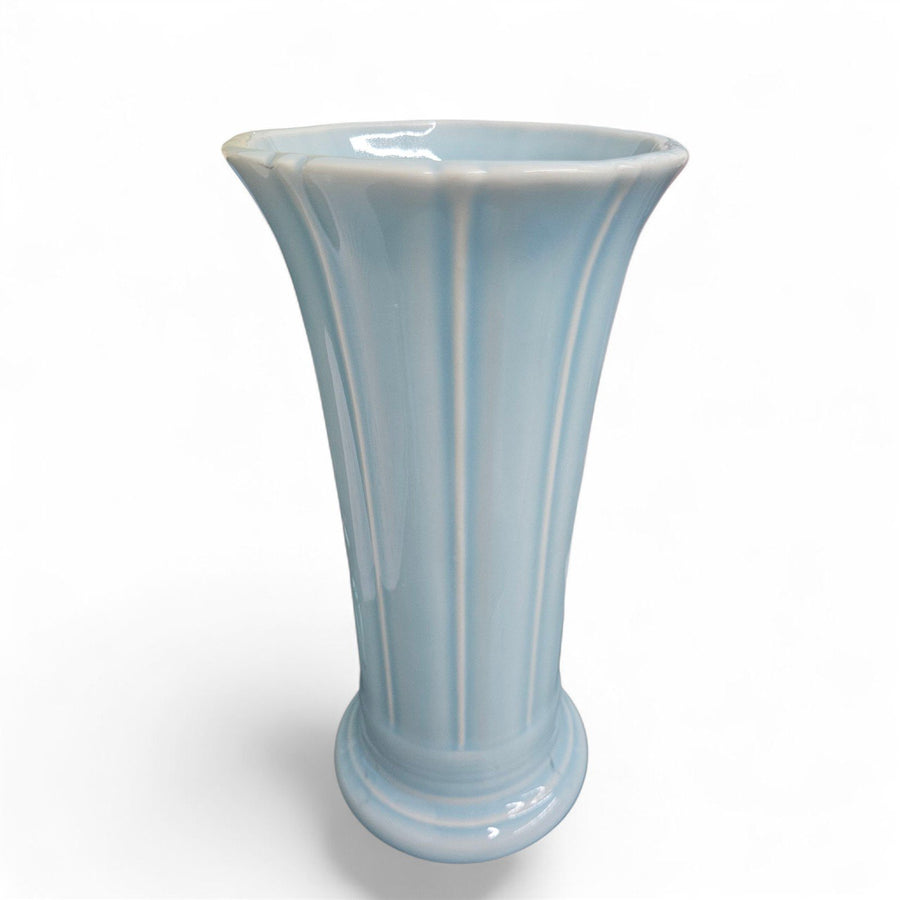 Fiesta - Sky Blue Small Fluted Flower Vase Homer Laughlin Ceramics