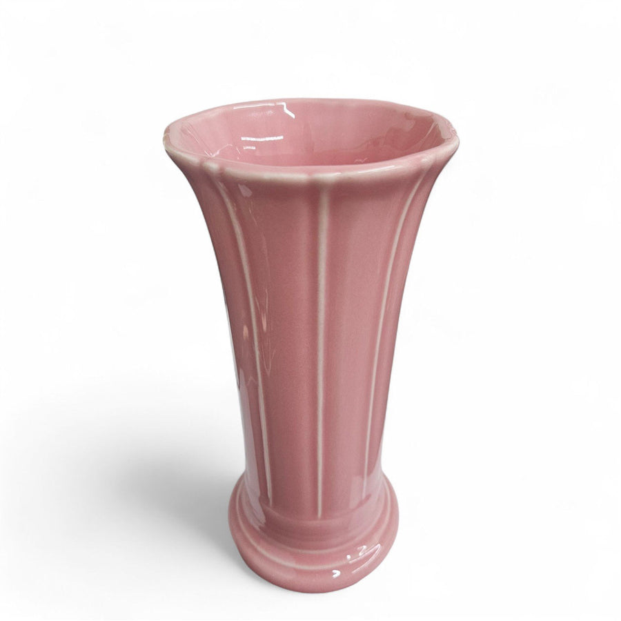 Fiesta - Peony Pink Small Fluted Flower Vase Homer Laughlin Ceramics