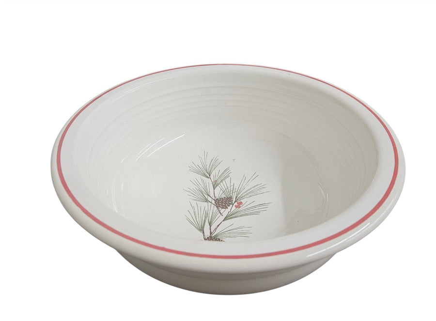 Fiesta - White Holiday Bough Large Serving 1 Qt. Bowl Amazon Exclusive