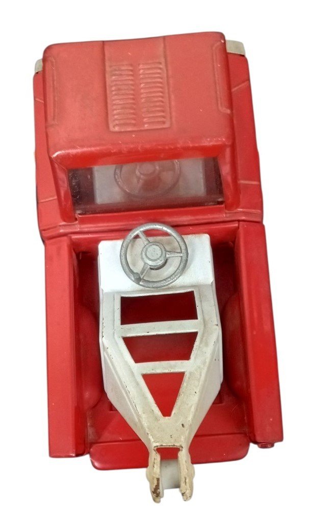 Pressed Steel Buddy L Red Tow Truck Toy 1970s Vintage Collectible Nostalgic