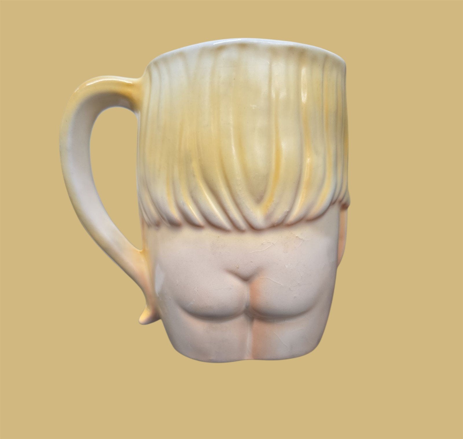 women shaped vintage ceramic boob mug