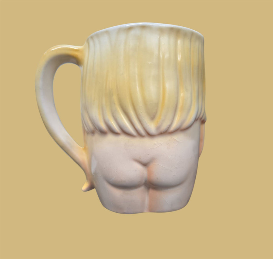 women shaped vintage ceramic boob mug