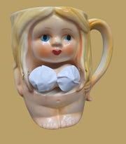 women shaped vintage ceramic boob mug