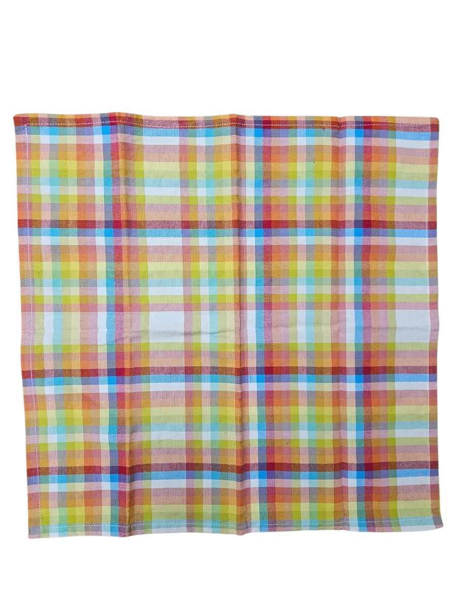 Fiesta - Bistro Check Plaid Square Dinner Napkin Cloth