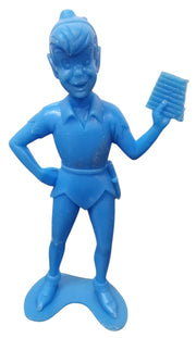 Marx Disney Minnie Mouse & Peter Pan 6" Blue Figures Vintage Collectible 1970s