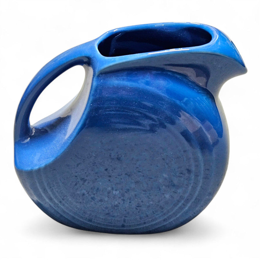 Fiesta - Lapis Blue Small Disk Juice Pitcher Homer Laughlin Kitchenware