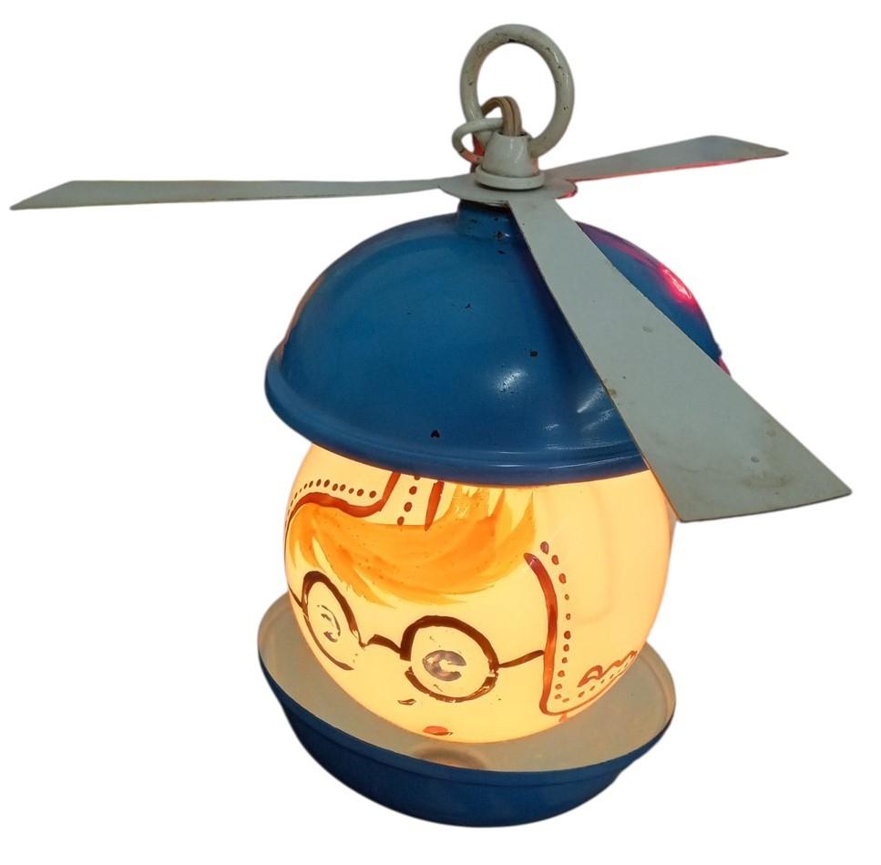 Kenroy Speedie Helicopter Hanging Lamp Vintage Unique Decorative Lighting