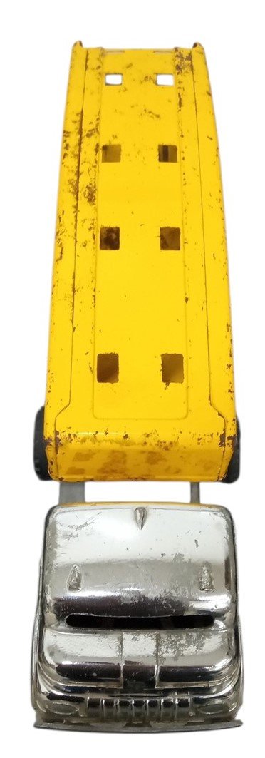 Structo Auto Transport Truck & Trailer Pressed Steel Toy Vintage Collectible 60s