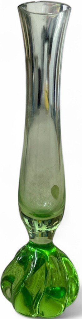 Swedish Green Bud Vase for Small Flowers
