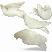 Italian Alabaster/Marble 4 Doves Mini Vintage Birdbath