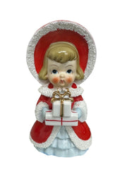 Thames Ceramic Japan 1950s Victorian Style Vintage Christmas Gift Girl Figurine