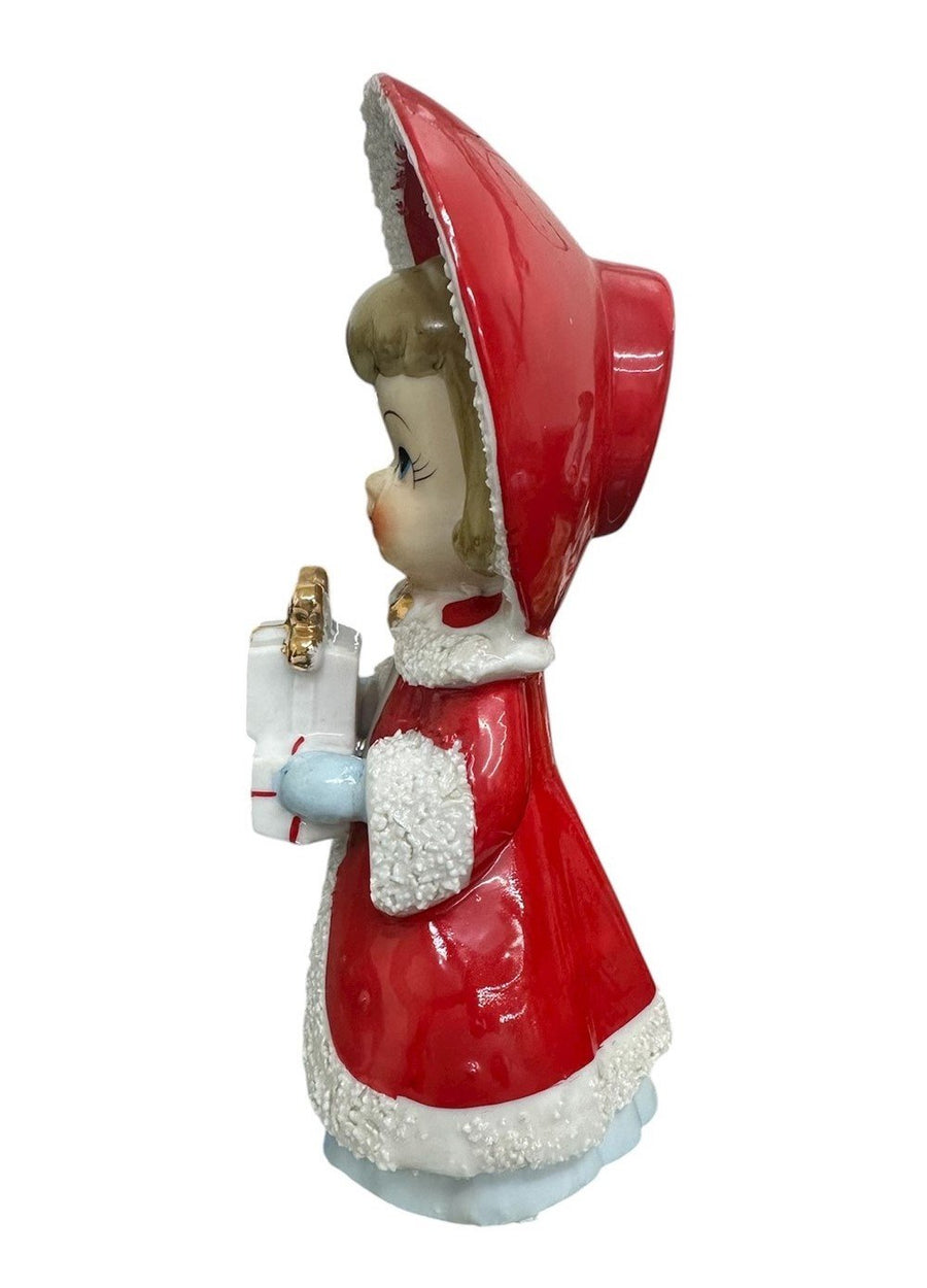 Thames Ceramic Japan 1950s Victorian Style Vintage Christmas Gift Girl Figurine