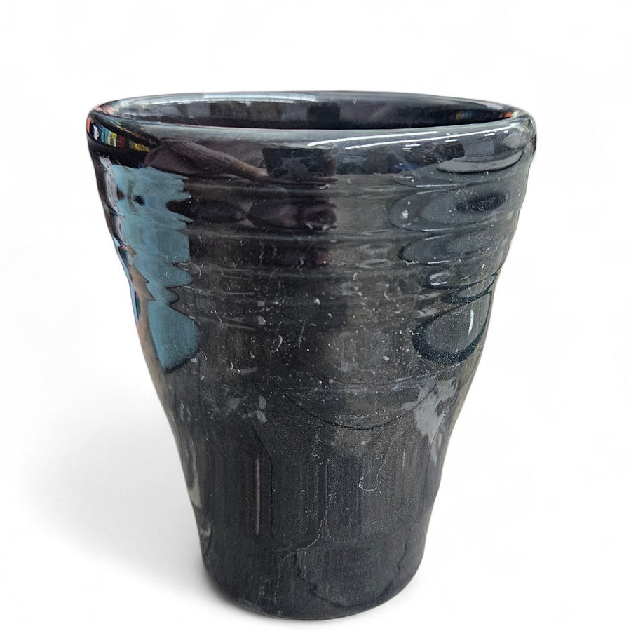 Fiesta - Black Bathroom Tumbler Homer Laughlin HLC Ceramic Cup