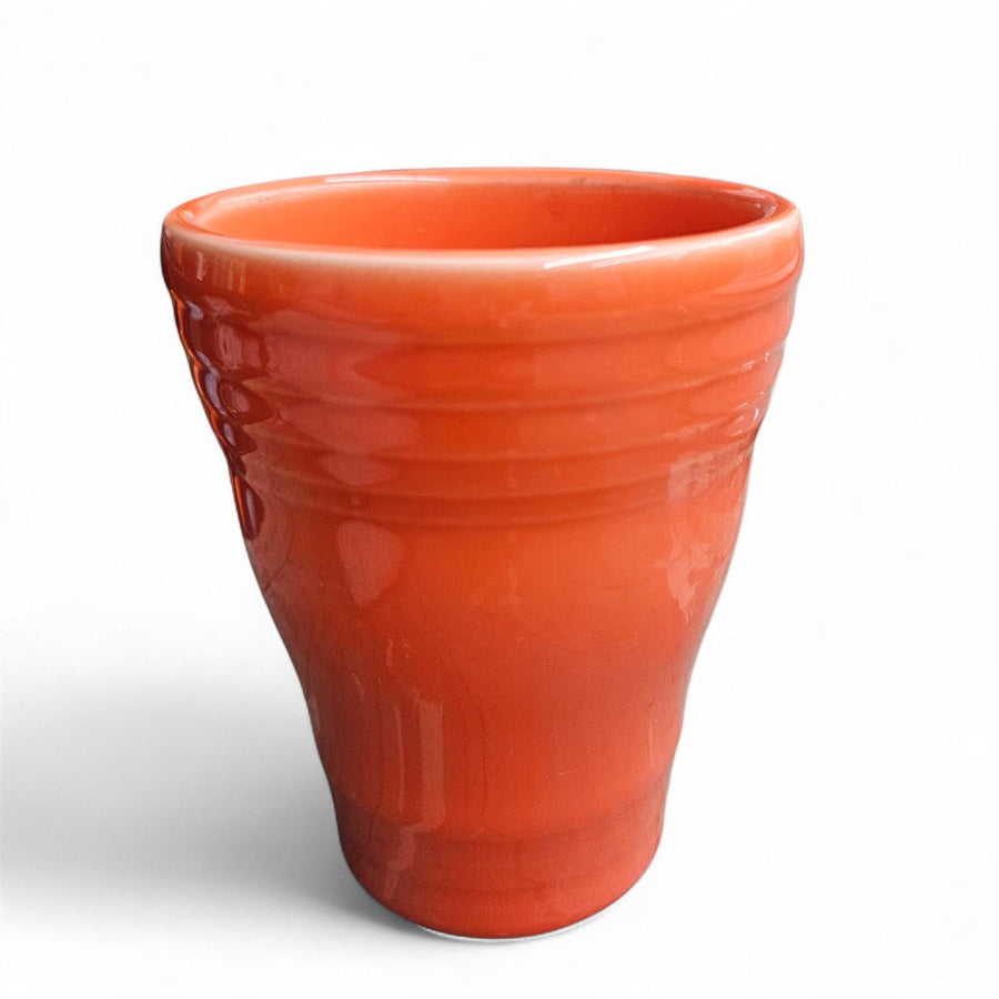 Fiesta - Poppy Orange Bathroom Tumbler Homer Laughlin Ceramic Cup Home Decor