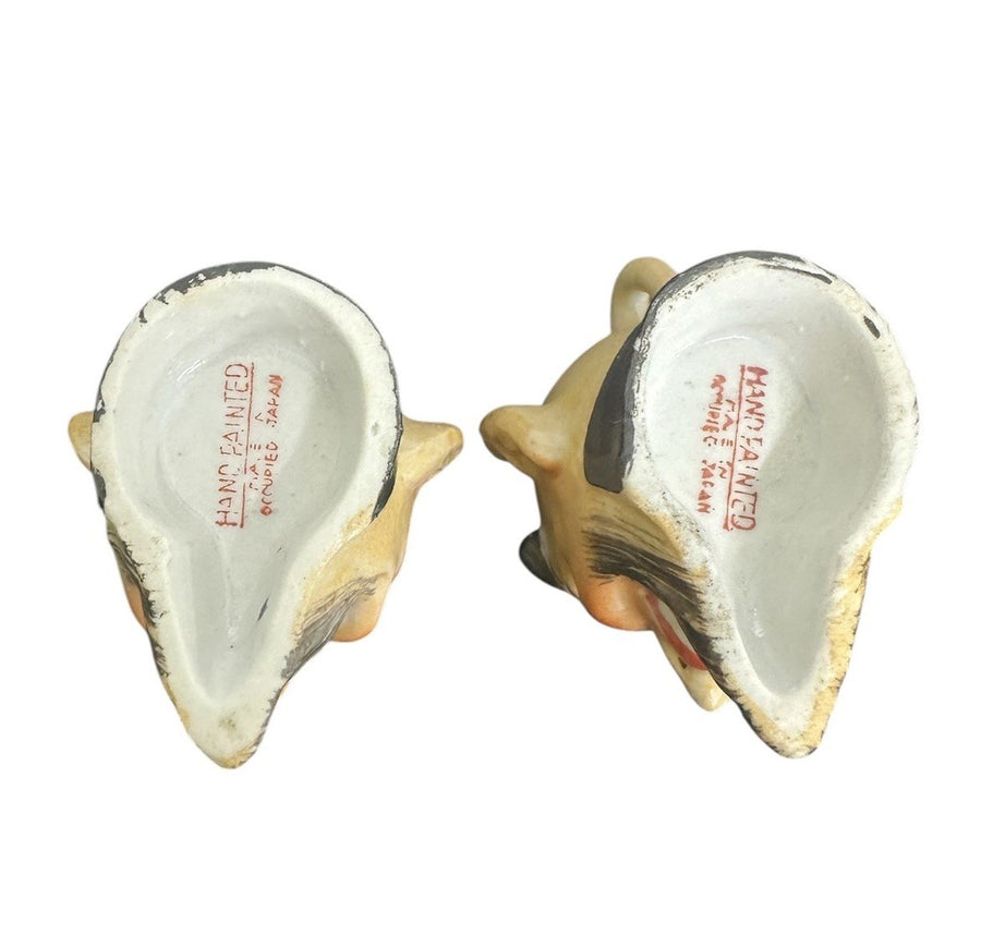 MCM Occupied Japan Hand-Painted Miniature Devil Toothpick Mugs