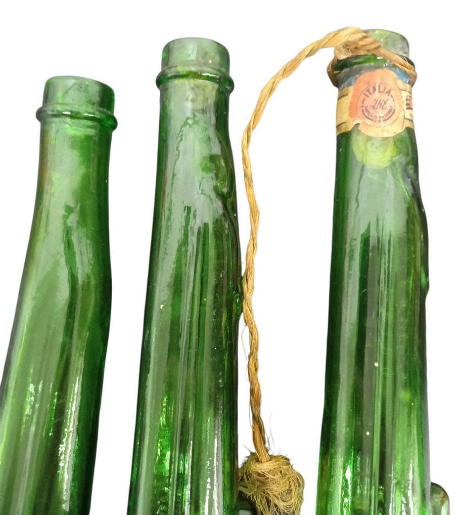 Barsottini Vino Rosso Rifle Glass Decanters Set Of 3 Vintage Art Glass Gift Idea