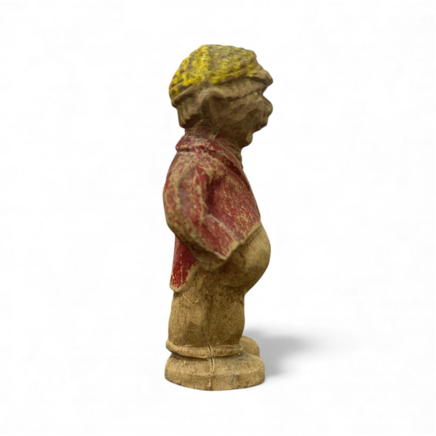 Mexican Clay Pottery Vintage Old Man Figurine