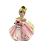 Josef Originals January Garnet Birthstone Girl Figurine