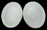 Indiana Or Mosser Milk Glass Hen Candy Dishes Kitchenware Vintage Collectible