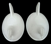 Indiana Or Mosser Milk Glass Hen Candy Dishes Kitchenware Vintage Collectible