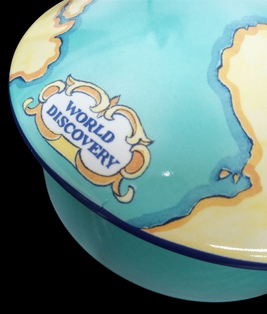 Tiffany & Co Tauck World Discovery Trinket Box/Powder Dish 2000 Retro Nostalgic
