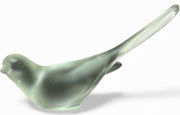 Fenton Satin Frosted Glass Long Tailed Happiness Bird