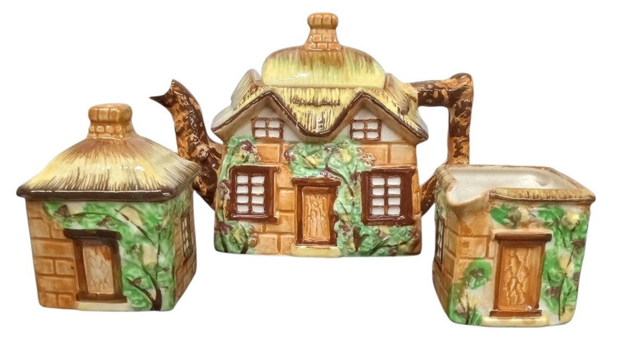 Cottage Tea Set Occupied Japan Drinkware Serveware Vintage Collectible Nostalgic
