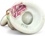 Lefton Vintage Spaghetti Haired Porcelain Hoop Boy