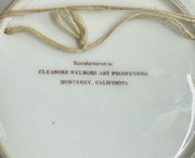 Disneyland Eleanore Welborn RARE 1955 Laced "Main Street" Souvenir Plate