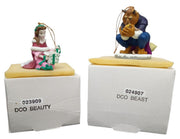 Disney Grolier Beauty & The Beast Christmas Ornaments Retro Festive Decorative