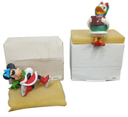 Disney Grolier Ornaments Minnie Daisy Retro Festive Collectible Nostalgic 1990s