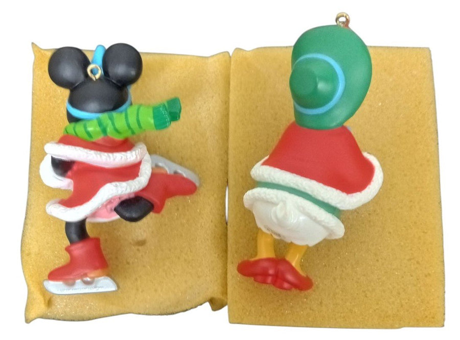 Disney Grolier Ornaments Minnie Daisy Retro Festive Collectible Nostalgic 1990s